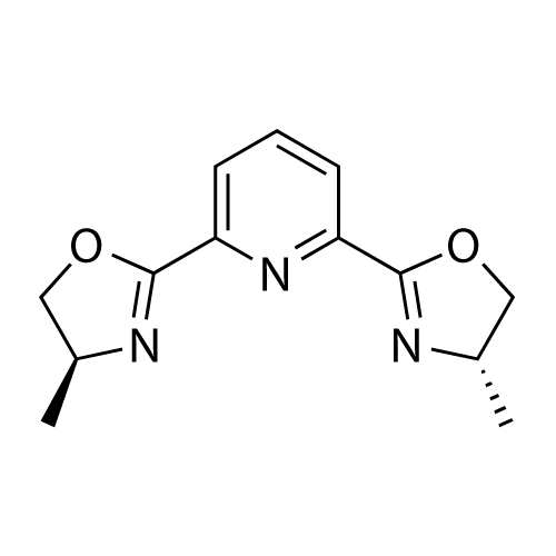2,6-Bis((S)-4-methyl-4,5-dihydrooxazol-2-yl)pyridine structure diagram