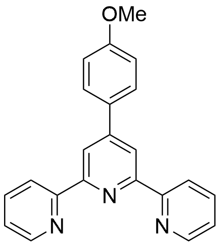 4'-(4-Methoxyphenyl)-2,2':6',2''-terpyridine structure diagram