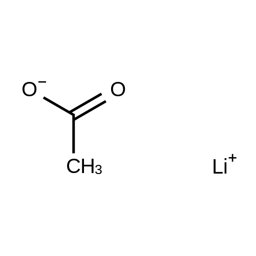 Lithiumacetate structure diagram