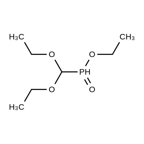 Ethyl (diethoxymethyl)phosphinate structure diagram