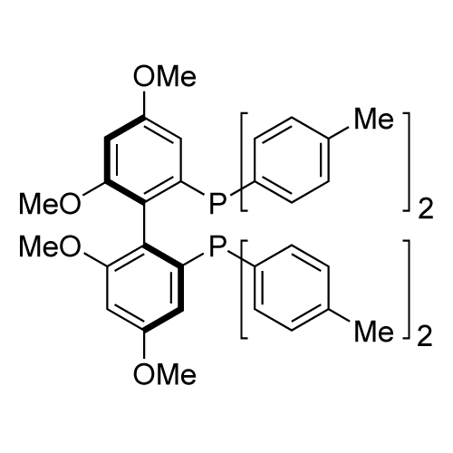 (S)-2,2'-Bis(di-p-tolylphosphino)-4,4',6,6'-tetramethoxy)-1,1'-biphenyl structure diagram