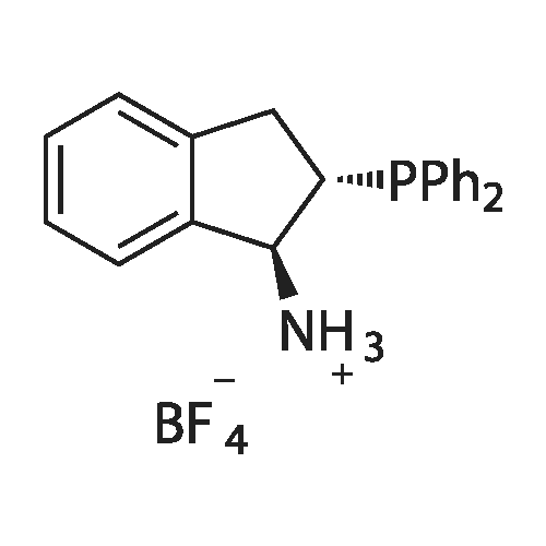 (1S,2S)-2-(Diphenylphosphino)-2,3-dihydro-1H-inden-1-aminium tetrafluoroborate structure diagram