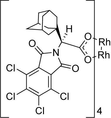Rh2(S-TCPTAD)4 structure diagram