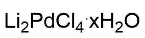 Lithiumtetrachloropalladate(II) xhydrate structure diagram