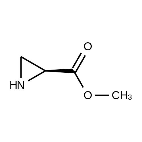 (S)-Methyl aziridine-2-carboxylate structure diagram