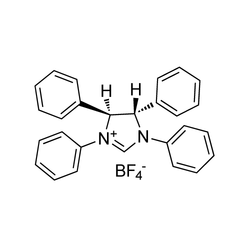 (4S,5S)-1,3,4,5-Tetraphenyl-4,5-dihydro-1H-imidazol-3-ium tetrafluoroborate structure diagram