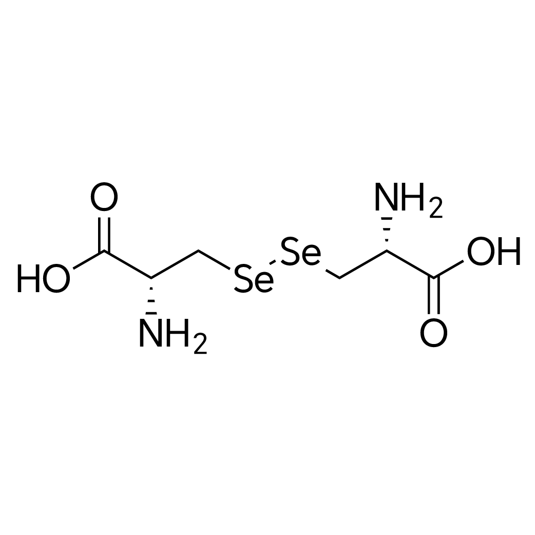 (2R,2'R)-3,3'-Diselanediylbis(2-aminopropanoic acid) structure diagram