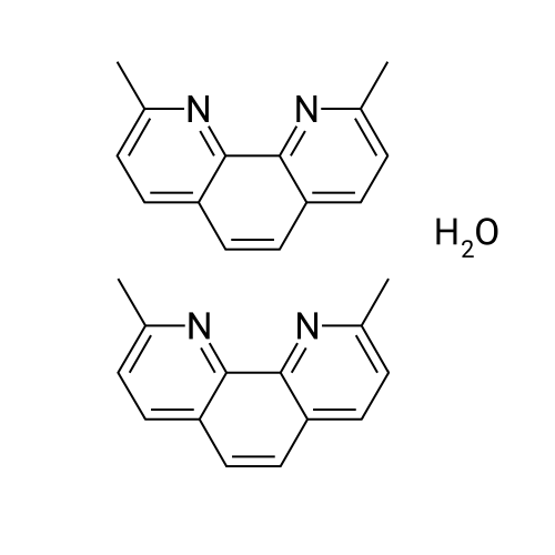 2,9-Dimethyl-1,10-phenanthroline hemihydrate structure diagram
