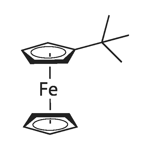 tert-Butylferrocene structure diagram