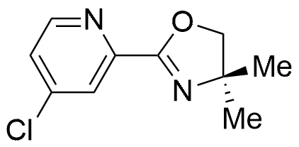 2-(4-Chloropyridin-2-yl)-4,4-dimethyl-4,5-dihydrooxazole structure diagram