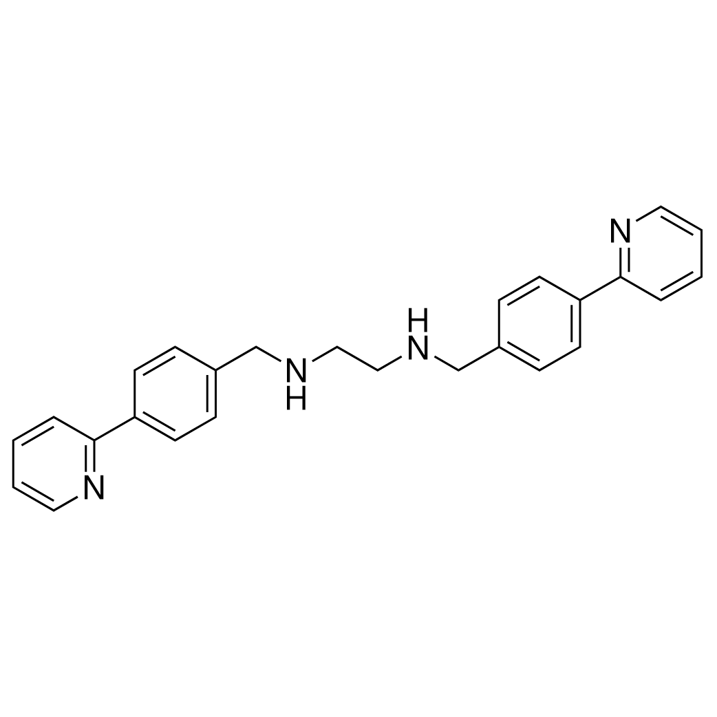 N1,N2-Bis(4-(pyridin-2-yl)benzyl)ethane-1,2-diamine structure diagram