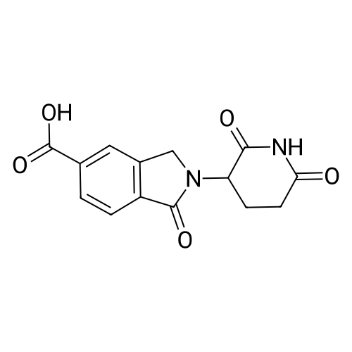 2-(2,6-Dioxopiperidin-3-yl)-1-oxoisoindoline-5-carboxylic acid structure diagram