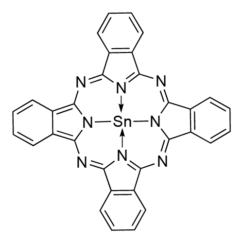 Tin(II)phthalocyanine structure diagram
