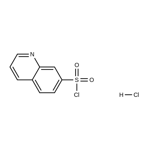 Quinoline-7-sulfonyl chloride hydrochloride structure diagram