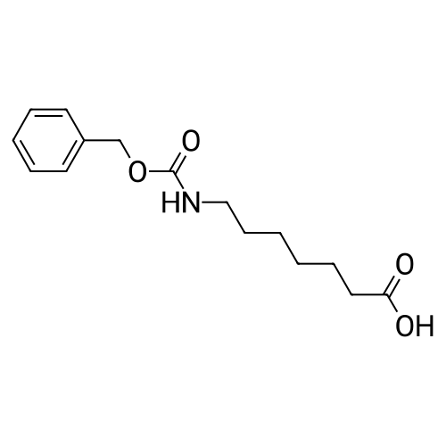 7-(((Benzyloxy)carbonyl)amino)heptanoic acid structure diagram