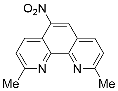 2,9-Dimethyl-5-nitro-1,10-phenanthroline structure diagram