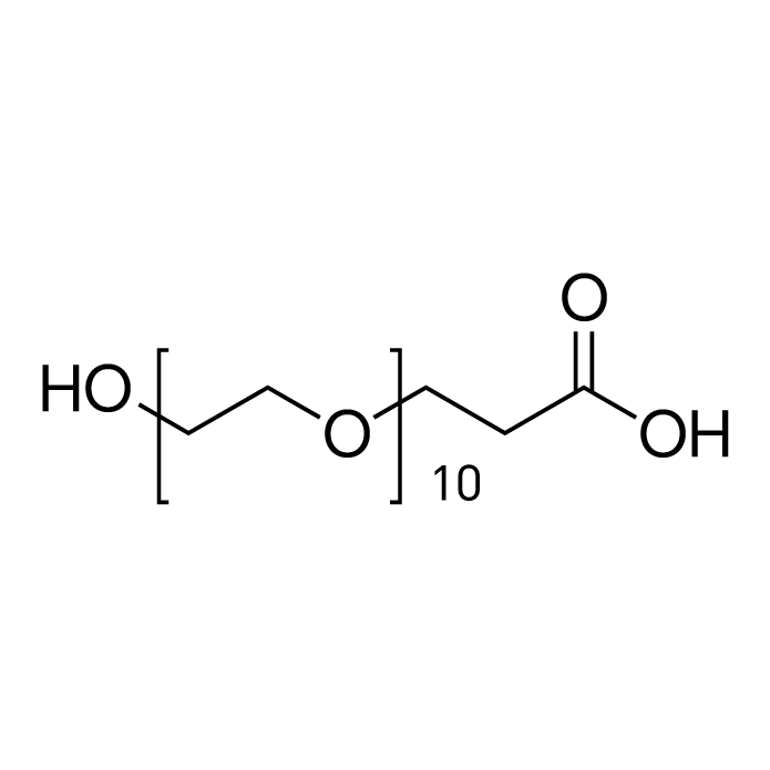 1-Hydroxy-3,6,9,12,15,18,21,24,27,30-decaoxatritriacontan-33-oic acid structure diagram