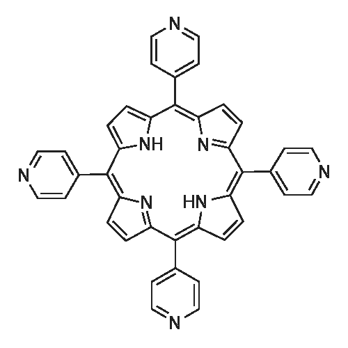 5,10,15,20-Tetra(4-pyridyl)-21H,23H-porphine structure diagram