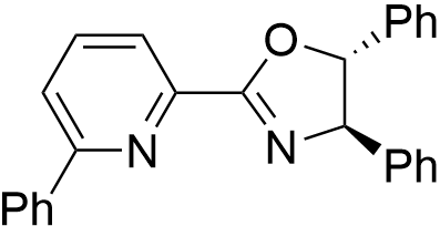 (4R,5R)-4,5-Diphenyl-2-(6-phenylpyridin-2-yl)-4,5-dihydrooxazole structure diagram
