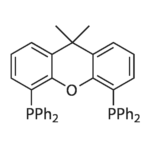 (9,9-dimethyl-9H-xanthene-4,5-diyl)bis(diphenylphosphane) structure diagram