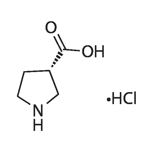 (S)-Pyrrolidine-3-carboxylic acid hydrochloride structure diagram