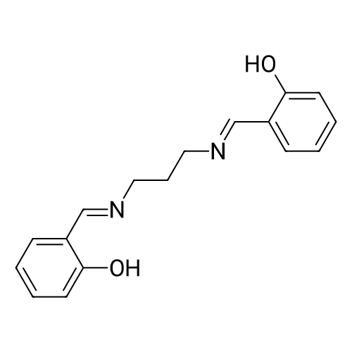 2,2'-((Propane-1,3-diylbis(azanylylidene))bis(methanylylidene))diphenol structure diagram