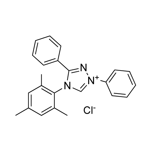 4-Mesityl-1,3-diphenyl-4H-1,2,4-triazol-1-ium chloride structure diagram