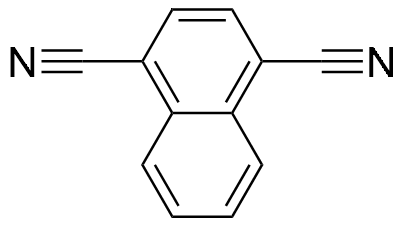 Naphthalene-1,4-dicarbonitrile structure diagram