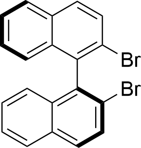 (1S)-2,2'-Dibromo-1,1'-binaphthalene structure diagram
