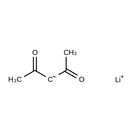 lithium 2,4-dioxopentan-3-ide structure diagram
