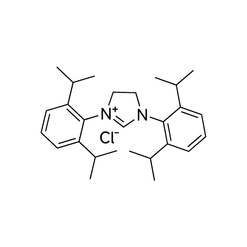 1,3-Bis(2,6-diisopropylphenyl)-4,5-dihydro-1H-imidazol-3-ium chloride structure diagram