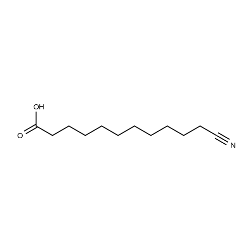 11-Cyano-1-undecanoicacid structure diagram