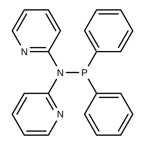 N-(Diphenylphosphino)-N-(pyridin-2-yl)pyridin-2-amine structure diagram
