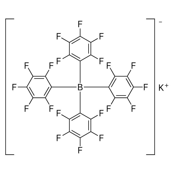 Potassium tetrakis(perfluorophenyl)borate structure diagram
