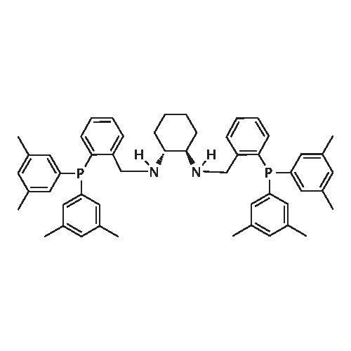 (1R,2R)-N1,N2-Bis(2-(bis(3,5-dimethylphenyl)phosphino)benzyl)cyclohexane-1,2-diamine structure diagram