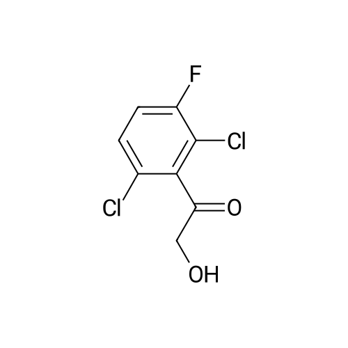 Ethanone, 1-(2,6-dichloro-3-fluorophenyl)-2-hydroxy- structure diagram