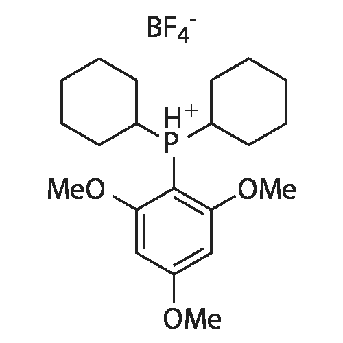 Dicyclohexyl(2,4,6-trimethoxyphenyl)phosphonium tetrafluoroborate structure diagram