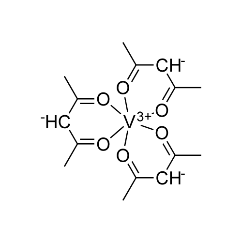 Vanadium(III) acetylacetonate structure diagram
