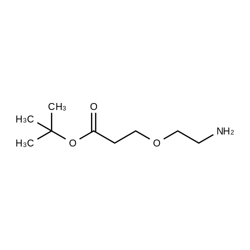 tert-Butyl 3-(2-aminoethoxy)propanoate structure diagram