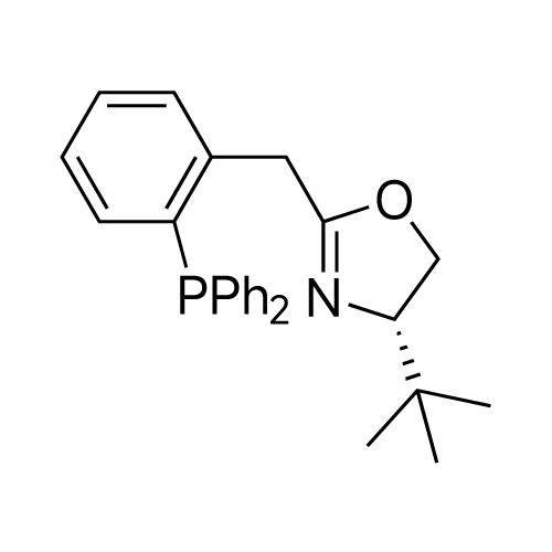 (S)-4-(tert-Butyl)-2-(2-(diphenylphosphino)benzyl)-4,5-dihydrooxazole structure diagram