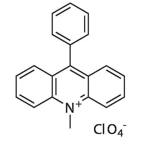 10-Methyl-9-phenylacridin-10-ium perchlorate structure diagram