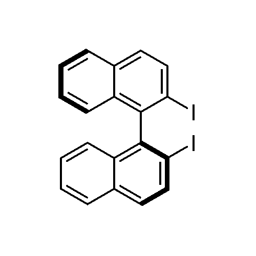 (S)-2,2'-Diiodo-1,1'-binaphthalene structure diagram
