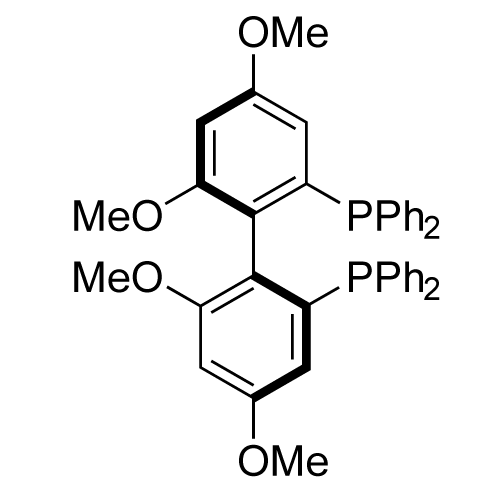 (S)-2,2'-Bis(diphenylphosphino)-4,4',6,6'-tetramethoxy)-1,1'-biphenyl structure diagram