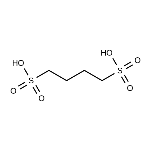 Butane-1,4-disulfonic acid structure diagram