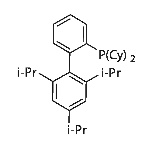 2-(Dicyclohexylphosphino)-2',4',6'-tri-i-propyl-1,1'-biphenyl structure diagram