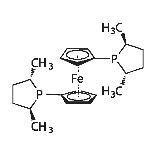 1,1-Bis((2S,5S)-2,5-dimethylphospholano)ferrocene structure diagram