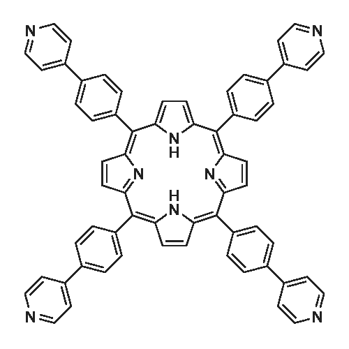 5,10,15,20-Tetrakis-(4-pyridin-4-yl-phenyl)-porphyrine structure diagram