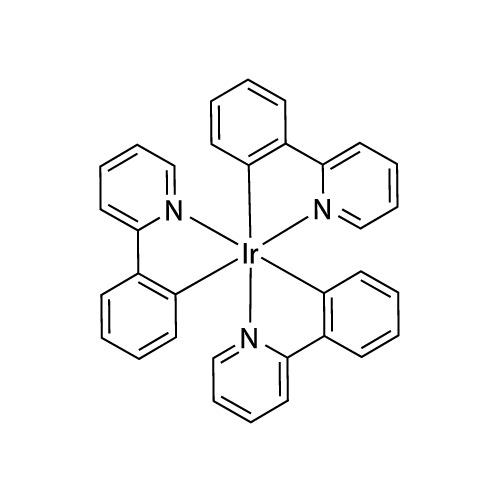 fac-Tris(2-phenylpyridine)iridium structure diagram