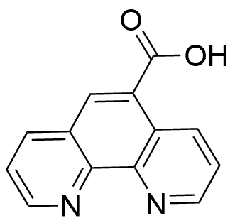 1,10-Phenanthroline-5-carboxylic acid structure diagram
