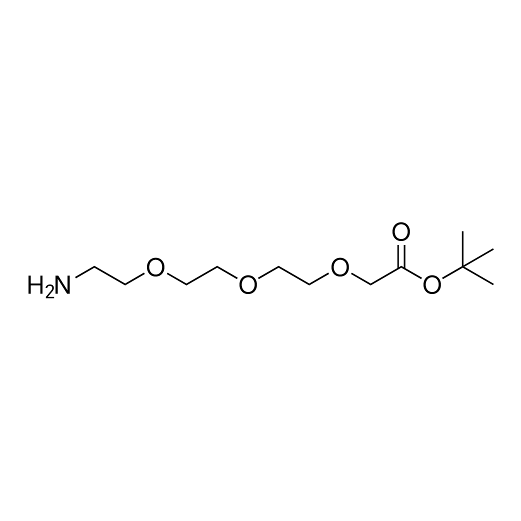 Amino-PEG3-CH2CO2-t-butyl ester structure diagram